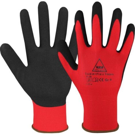 Hase Superflex Foam Montagehandschuh aus Polyester Größe 9 10 Stk
