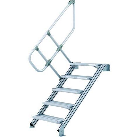 ZARGES LM-Treppe 60° 5 Stufen, 800 mm breit, Höhe 1.25 m (1/4)
