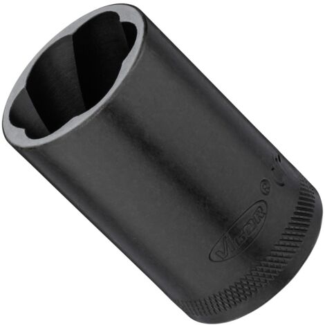VIGOR Innenvierkant Antrieb 12,5 = 1/2 Zoll Spiralnutenausdreher-Einsatz V3744 Vierkant hohl 12,5 mm (1/2 Zoll) 24 Gesamtlänge: 34 mm (1/4)