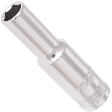 VIGOR Innenvierkant Antrieb 10 = 3/8 Zoll Steckschlüssel-Einsatz, lang Außensechskant-Profil V2017N ∙ Vierkant hohl 10 mm (3/8 Zoll) ∙ Außen-Sechskant Profil ∙ 9 ∙ Gesamtlänge: 63 mm (1/3)