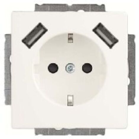 Busch-Jaeger SCHUKO-2x USB Steckdose 20 EUCB2USB-884 (1/2)