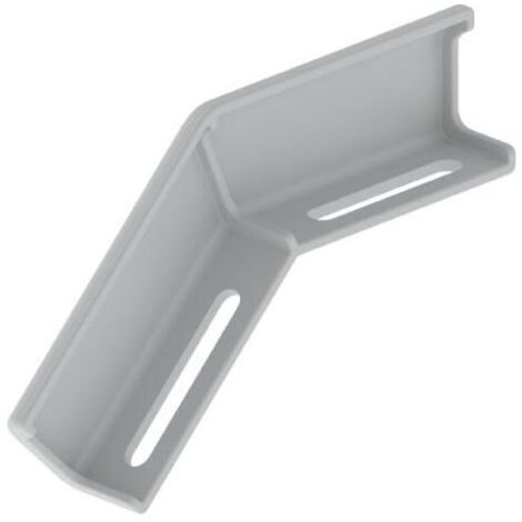 Unex Winkelverbinder fallend, lichtgrau 66842 (1/4)