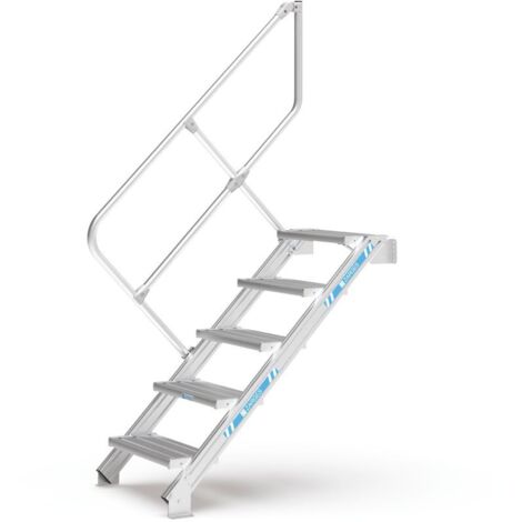 ZARGES LM-Treppe 45° 19 Stufen, 1000 mm breit, Höhe 4.08 m (1/3)