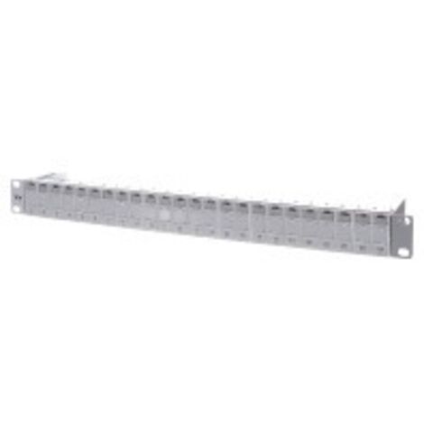 BTR NETCOM Patchfeld modul 24Port 1HE RAL7035 leer TN MPP24-7035-leer (1/2)