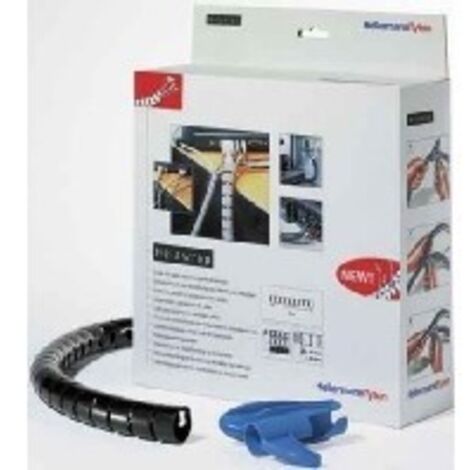 HellermannTyton Schlauch inkl. Werkzeug Spirale, schwarz HWPP-16MM-PP-BK-Q1 25 Stk (1/2)