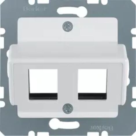Berker Zentralplatte pws f.Krone Modular-Jack 146409 (1/2)