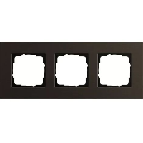 Gira Abdeckrahmen 3-fach aluminium braun 0213127 (1/2)