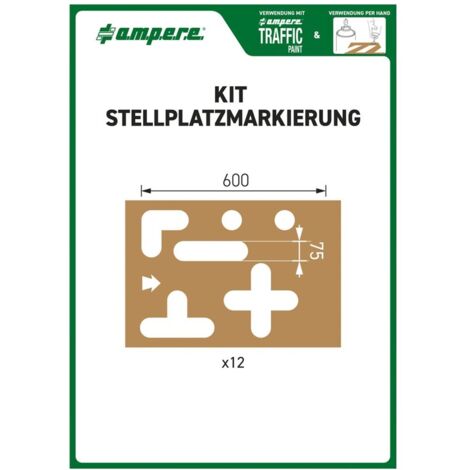 A.M.P.E.R.E. Schablonenset Schablonen KIT Stellplatzmarkierung (1/3)