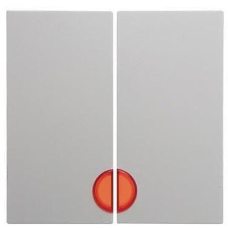 Berker 16278989 Wippe 2fach mit roter Linse S.1/B.3/B.7 polarweiß, glänzend (1/5)