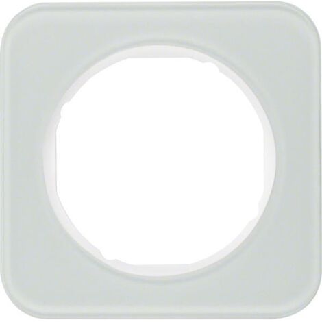 Berker Rahmen 1fach R.1 Glas polarweiß 10112109 (1/5)