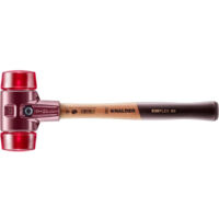 HALDER SIMPLEX Schonhammer Ø 60 mm Plastik rot mit Tempergussgehäuse