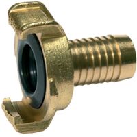Riegler GEKA-Schlauchstück, starr, Messing blank, Anschluss LW 25