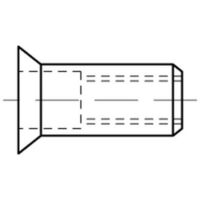 Blindnietmuttern A 4 Senkkopf M 6 / 1,5 - 4,5 S 250 Stk