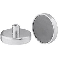 Flachgreifermagnet mit Innengewinde, Ferrit,⌀ 50 mm