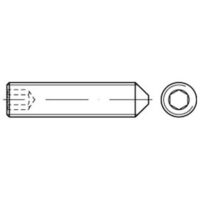 DIN 914/ISO 4027 Gewindestift VG M2,5x10 Stahl 45H blank Innensechskant m. Spitze 500 Stk