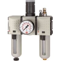 Riegler Wartungseinheit 3-tlg. »FUTURA«, PC, BG 4, G 3/4, 0,5 - 8 bar, HA
