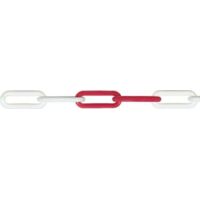 PÖSAMO Kunststoffk. Polyethylen rot-weiß 8,0 Bundw.25m