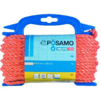 PÖSAMO PP-Seil gedr. orange 6,0mmx20m auf Kz-Haspel