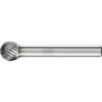 PFERD Hartmetall Frässtift Kugel KUD Ø 10x09 mm Schaft-Ø 6 mm Z3 universal mittel