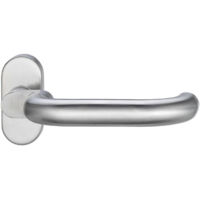 Profiltürdrückerlochteil 1130/2033 VA EST ov.8mm gekr.EDI