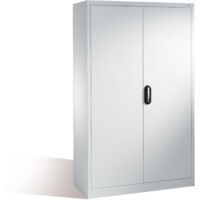 C+P Werkzeugschrank mit Drehtüren, innen 4 Böden, H1950xB1200xT500mm Front Lichtgrau Korpus Lichtgrau