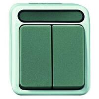 Merten Serienschalter lgr mit AP IP44 2-fach AQUASTAR MEG3115-8029