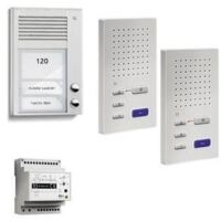 TCS audio:pack AP für 2 Wohneinheiten, mit Außenstation PAK 2 Klingeltasten + 2x Freisprecher ISW3130 + Steuergerät B