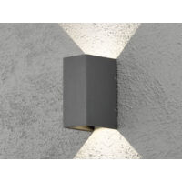 Gnosjö Konstsmide AL LED-Wandleuchte anth/alu Lichtaustr.verstellb 7940-370