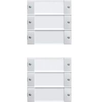Gira Wippenset 6-fach rws/gl 213603