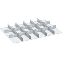 Einteilungsmaterial-Set BxTxH 918x612x200 54x36E 5 Schlitzwände + 12 Trennbleche