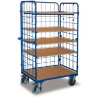 VARIOfit Etagenwagen hoch 1.000 x 600 mm 5 Böden 3 Wände