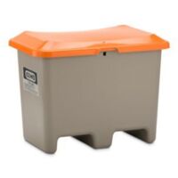 CEMO Streugutbehälter Plus3 200 Liter unterfahrbar ohne Entnahme grau/orange