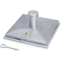 Zarges Brunnenabdeckung, eckig mit Belüftungskamin aus Stahl ohne Isolierung 625 mm x 625 mm