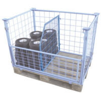 VARIOfit Palettenaufsatz Trenngitter schräg Tiefe 950 mm Nutzhöhe 800/400 mm