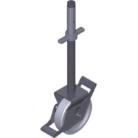 ZARGES Alu-Guss-Lenkrolle D = 125 mm