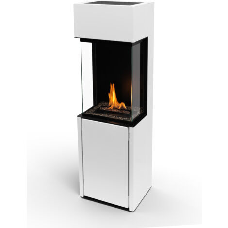 Planika – Cheminée bioéthanol Arcticon – Brûleur automatique BEV – Chaleur à 360° – Télécommande – Système de remplissage facile (1/5)