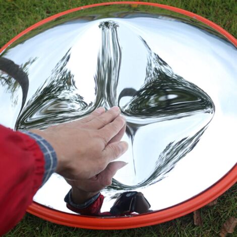 Verkehrsspiegel 30cm Rund - Konvexer Sicherheitsspiegel Für Innen & Außen Mit Halterung