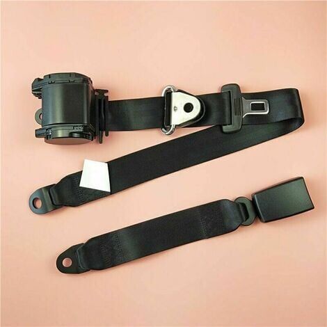 KZQ Ceinture de sécurité réglable 3 points ceinture de sécurité de voiture universelle automatique télescopique ceinture de sécurité de voiture pour Go Kart Club Golf chariot véhicule camion