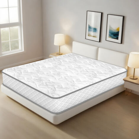 Yidatong – Matelas 140x190 cm mousse à mémoire de forme 24 cm – 7 zones ergonomiques – Confort modéré pour nuits réparatrices