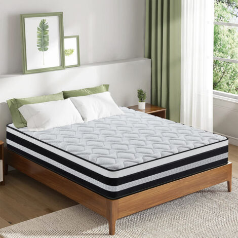 Matelas PerfectSleep 160x200 cm - Très épais 26cm - Mousse à mémoire de Forme + Blue Latex - Durable - 7 Zones - Soutien Parfait