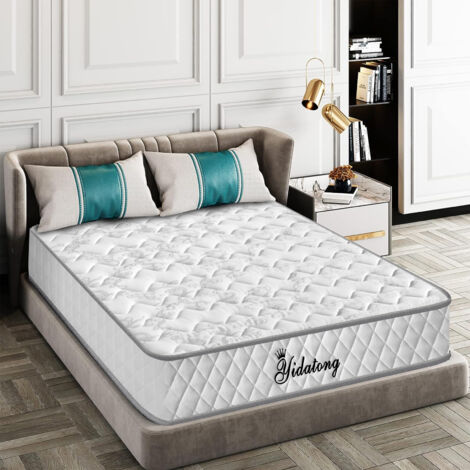 Matelas 140x190 Matelas à Ressort 21cm Épaisseur en Mousse Mémoire de Forme Transpirant 7 Zones de Confort (1/5)
