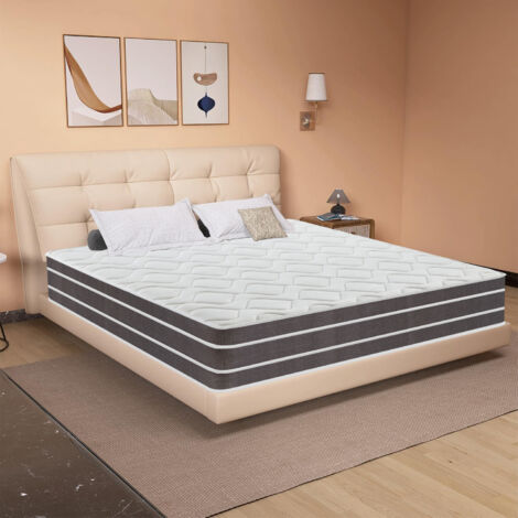 Yidatong – Matelas mémoire de forme 140x190 cm – Épaisseur 25 cm – Antibactérien et respirant – Mousse haute densité pour confort optimal