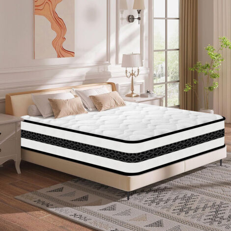 Matelas 140x190 ,Épaisseur 28 cm.Original Matelas,Fermeté Moyenne,Sommeil Isolé,7 Zones,Ressorts Ensachés Indépendant en Mousse à Mémoire de Forme