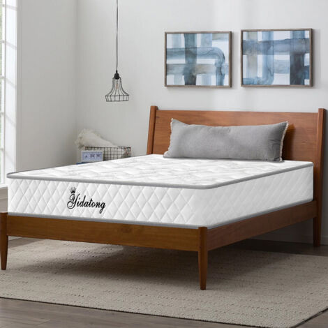 Matelas 140x190 cm, épaisseur 25 cm.Ressorts ensachés+Mousse Mémoire de Forme,Hypoallergénique,Soutien Optimal,Fermeté Moyenne,Confort