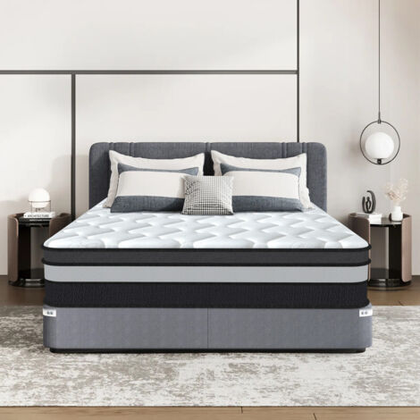 Yidatong – Matelas hybride 140x200 cm – Épaisseur 30 cm – Mousse à mémoire de forme et ressorts ensachés – Soutien dynamique et respirant (1/5)