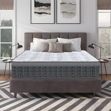 Matelas 160x200 cm,Épaisseur 25 cm.Matelas Grand Format 160x200 cm, Dureté Modérée, Bon Rapport Qualité-Prix