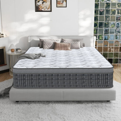 Matelas 160x200 cm,Épaisseur 25 cm.Matelas 160x200 cm Respirant, Emballage Sous Vide, conception ergonomique, contribue à améliorer la qualité du sommeil