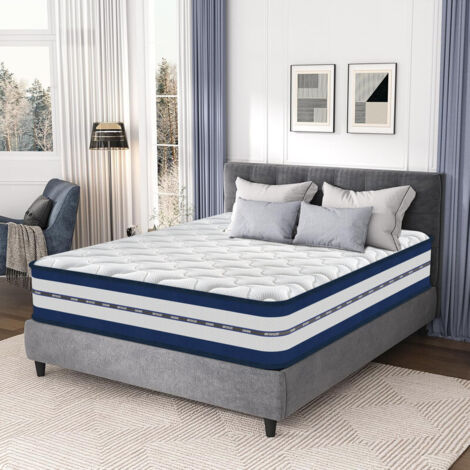 Matelas 140x200cm – Épaisseur 25 cm – Mousse à mémoire de forme haute densité – 7 zones de confort - Anatomique – Conception respirante (1/3)