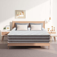 Yidatong – Matelas à ressorts 140x190 cm – Épaisseur 22 cm – Fermeté moyenne – Antibactérien et anti-acarien – 7 zones de confort pour un sommeil sain - 22cm-