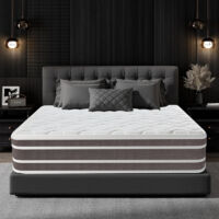 Matelas 140X190 cm, épaisseur 26 cm,Conception à 7 zones,matelas à ressorts ,soutien solide, silencieux et anti-interférence, respirant et bon sommeil